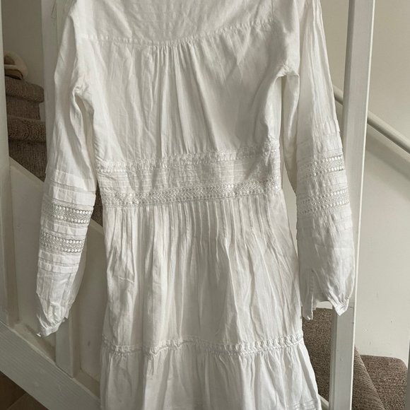 Fun flirty 'Bettina' style Intermix Mini dress, white with lace details - Picture 4 of 6